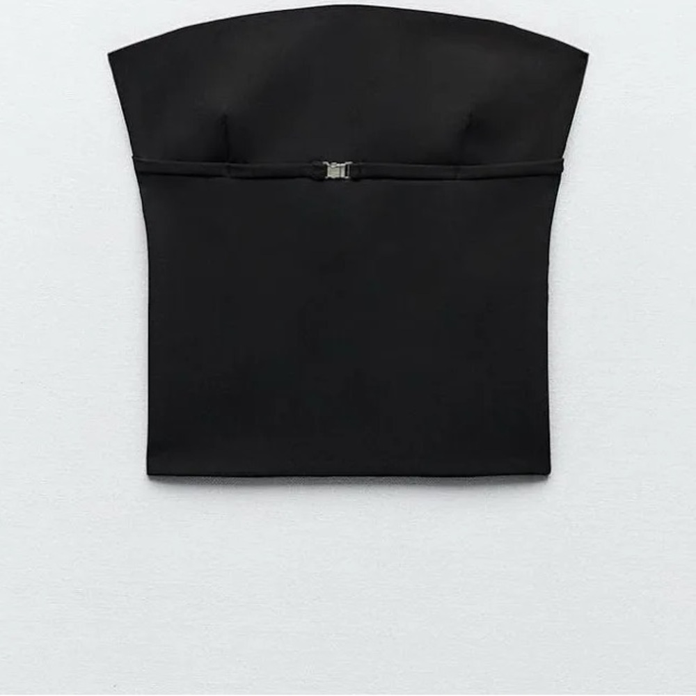 Zara Buckle Strapless Top
